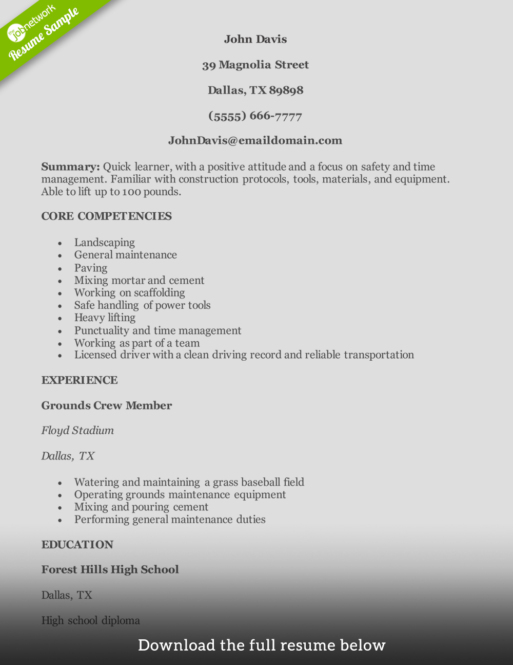 construction-resume-helper
