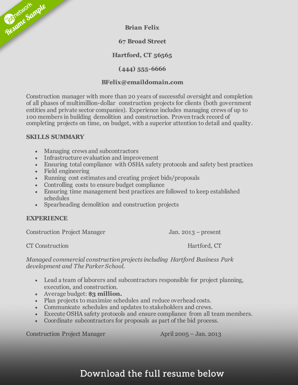 construction-resume-construction-manager