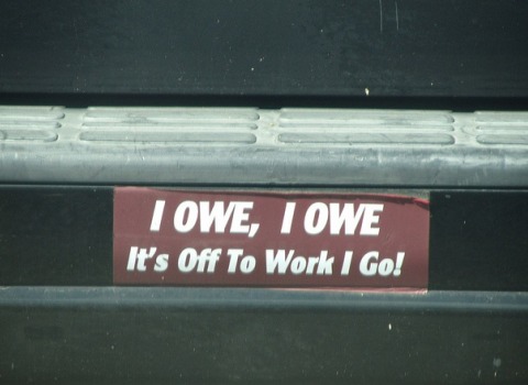 i-owe-off-to-work-i-go-bumper-sticker